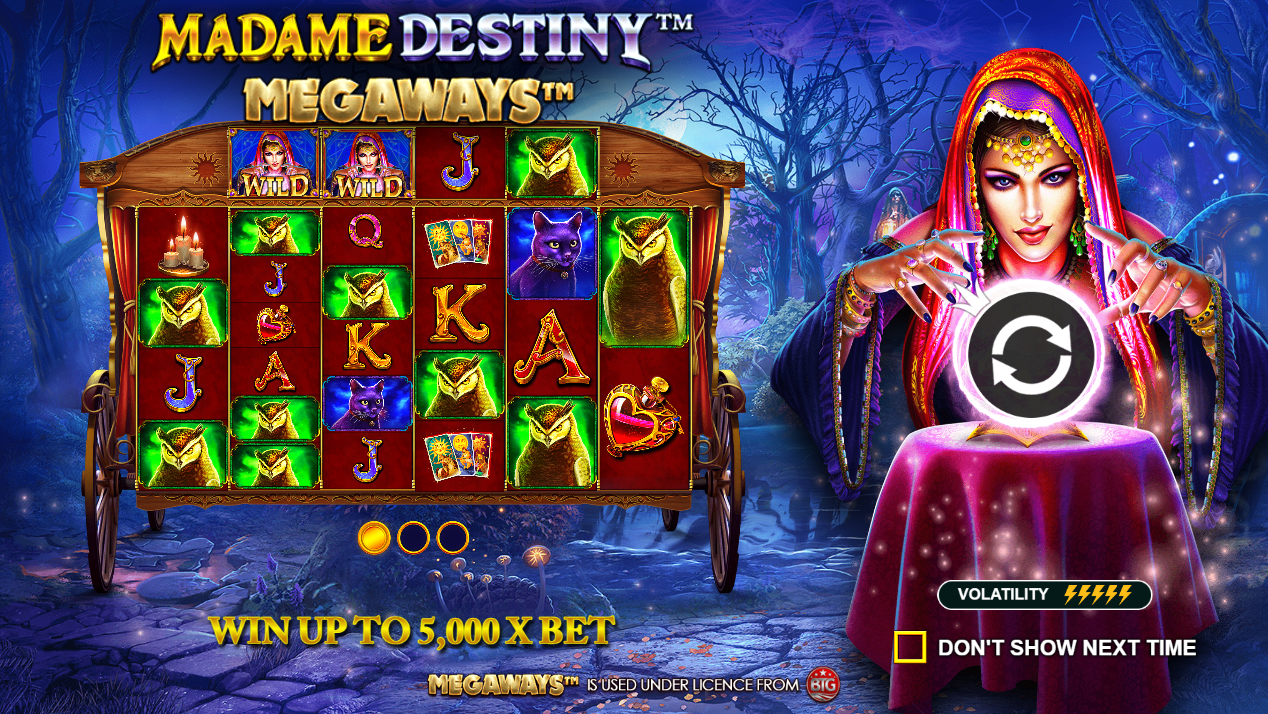 Madame destiny megaways spilleautomat